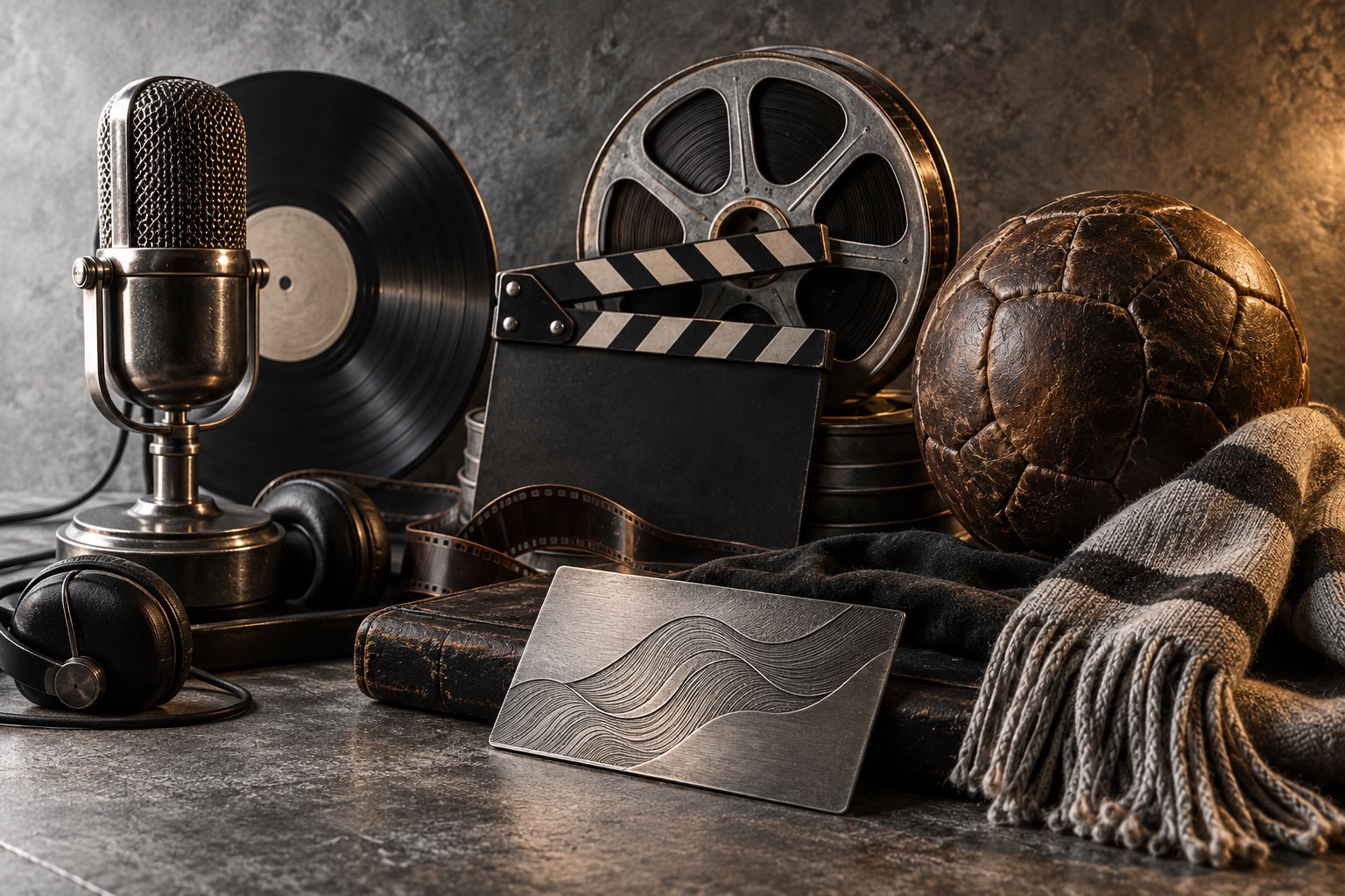 Hudba, film a fotbal — předměty spojené s osobními příběhy